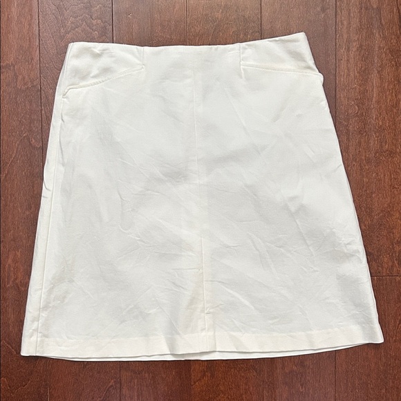 Theory White A-Line Women's Mini Skirt, Size 10 - Picture 1 of 7